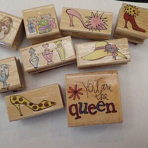 Fancy Lady Stamper set of 9